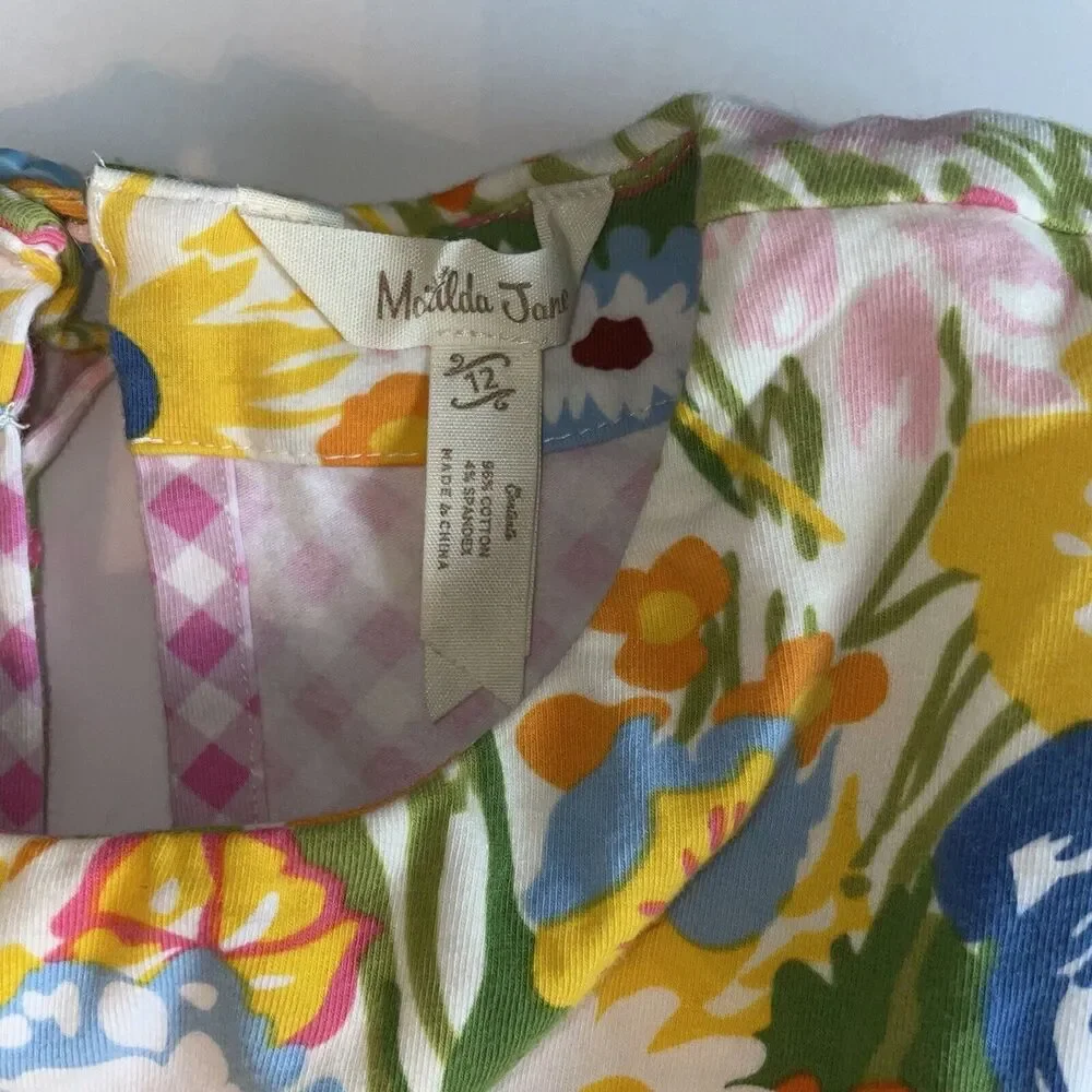 Matilda Jane‎ Dress Girls Sz 12 Brilliant Day Far Out Cotton Floral Party Church